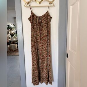 Realisation Par | The Alba - Red and Green Floral Maxi Dress